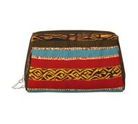 Native American Pattern Print Stylish Cosmetic Bag for Women Travel Daily Use Vanity Pouch Toiletry Storage