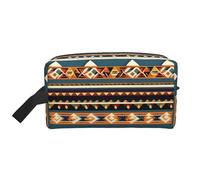Native American Pattern Printed Travel Storage Pouch, Double Sided Large Bag for Clothes and Personal Accessories