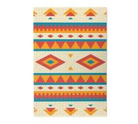Native American-Pattern Printed Wooden Puzzle 1000 Piece, Cute Puzzle Game in Plastic Box for Family Entertainment and Brain Training Gifts