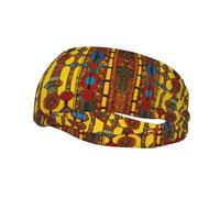 Native American Pattern Stylish Sweatband Sports and Outdoor Activities,Adjustable,Elastic,Breathable Headband
