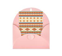 Native American Patterned Pink holiday cards, thank you cards for anniversaries and birthdays