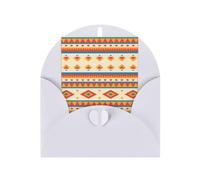 Native American Patterned White holiday cards, thank you cards for anniversaries and birthdays