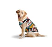Native American Patternprint Medium Large Pets Vest Breathable Cozy Home Party Sleeveless Tank Top T-Shirt