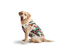 Native American Patternprint Medium Large Pets Vest Breathable Cozy Home Party Sleeveless Tank Top T-Shirt