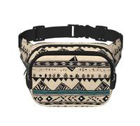 Native American Patterns Fanny Pack For Women Waterproof Adjustable Belt Bags Waist Pack Fashion Casual Crossbody Bags Bum Bag For Running Workout Hiking Traveling, Black, One Size