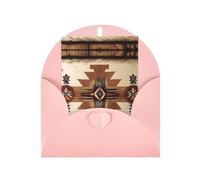 Native American Patterns Greeting card, blank inner page, includes envelope, 10cm x 15cm.
