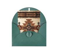 Native American Patterns Greeting card, blank inner page, includes envelope, 10cm x 15cm.