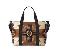 Native American Patterns Hand Travel Bag. For Men And Women. Durable Material And Stylish Design, Suitable For Business And Leisure Travel.