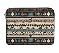 Native American Patterns Laptop Sleeve Case 17inch Shockproof Slim Computer Bag 10-17 Inch Traveling Carrying Laptop Briefcase for Women Men Waterproof Compatible with MacBook Air, Hp, Dell, Lenovo
