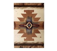 Native American Patterns Picture puzzle.Wooden Jigsaw Puzzle for Adults Kids, Challenging jigsaw puzzle decorations