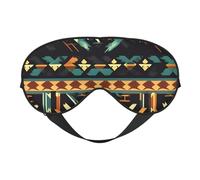 Native American Patterns Print Comfortable Eye Mask Breathable Adjustable Men Women Lightweight Travel Yoga Work