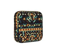 Native American Patterns Print Multifunctional Storage Bag Pad Bag Skin-Friendly Period Pouch Reusable Tampon Bag for Female