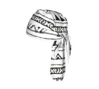 Native American Patterns Print Skull Cap Moisture Wicking Bike Headwrap Lightweight Helmet Liner Adult Modern Hat 55-60 cm