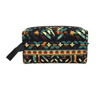 Native American Patterns Print Toiletry Bag for Men Travel Toiletry Bag, Spacious Capacity Cosmetic Bag for Women