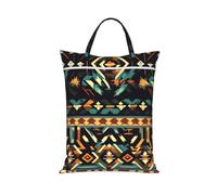 Native American Patterns Print Travel Laundry Bag Portable Gym Hiking Camping Backpacking Dorm Hotel Use