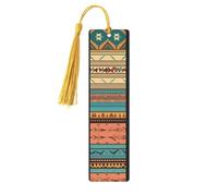 Native American Patterns Printed Metal Bookmarks S - Gold Lightweight Aluminium Book Marker for Books, Journals & Gifts, Ideal Book Lovers, Holiday Decor & Crafts