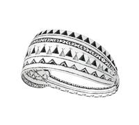 Native American Patterns Printed Running Headband Women, Foldable Adjustable Width, Non Slip for Workout Washing and Spa