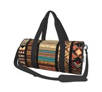 Native American Patterns Printed Sports Gym Bag for Men Women Foldable Duffel Bag Carry On Weekender Bag for Travel Sports