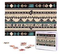 Native American Patterns Puzzles for Adults 1000 Pieces, Wooden Puzzle Personalized Jigsaw Puzzles from Photos, Challenging Puzzle Art Painting Home Decor Birthday Party Gift (29.5" x 19.7")