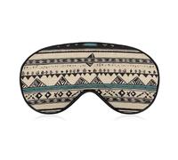Native American Patterns Sleep Mask with Adjustable Strap, Breathable Sleep Masks for Women Men, Soft Eye Mask for Side Sleepers, Travel, Office Nap, Airplane & Blocking Light