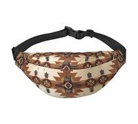 Native American Patterns Travel crossbody waist bag, suitable for sports, running, cycling, traveling, fishing boys large waist bag,