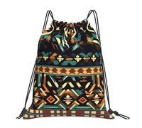 Native American Patterns Unisex Gym Sack Waterproof Swimming Bag Adjustable Drawstring Backpack For Picnic Travel Swim