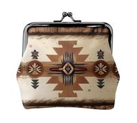 Native American Patterns Women’s Small Coin Purse,Rectangle Kiss Lock Coin Pouch, Pocket-Sized, Mini Coin Purse for Women