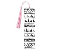 Native American Patterns Wooden Bookmark Book Lovers Tassels Crafts Accessories Reading Book Club Party