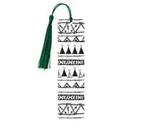 Native American Patterns Wooden Bookmark Book Lovers Tassels Crafts Accessories Reading Book Club Party
