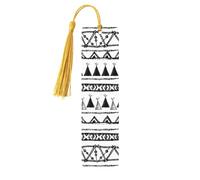 Native American Patterns Wooden Bookmark Book Lovers Tassels Crafts Accessories Reading Book Club Party