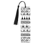 Native American Patterns Wooden Bookmark Book Lovers Tassels Crafts Accessories Reading Book Club Party