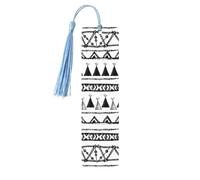 Native American Patterns Wooden Bookmark Book Lovers Tassels Crafts Accessories Reading Book Club Party