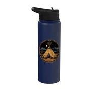 Native American Pride Tipi Tent Indian Tribe Artwork Canyon Stainless Steel Insulated Water Bottle