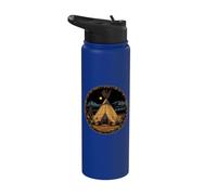 Native American Pride Tipi Tent Indian Tribe Artwork Canyon Stainless Steel Insulated Water Bottle