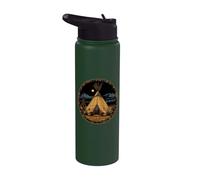Native American Pride Tipi Tent Indian Tribe Artwork Canyon Stainless Steel Insulated Water Bottle