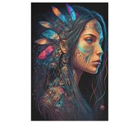 Native American Princess Wooden Jigsaw Puzzles for Adults 1000 Pieces Jigsaw Puzzle For Kids Age 12 Educational Game Toys 78×53cm