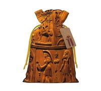 Native American Print Christmas Drawstring Gift Bags With Cards For Xmas Party Decorations Holiday