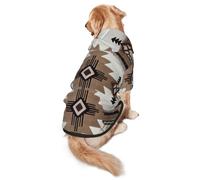 Native American Print Dog Hoodie For Medium To Large Dogs, Warm, Soft, Breathable Sweatshirt, Easy To Wear Jumper For Winter And Fall, Pet Coat Pullover