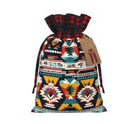 Native American Print Gift Bag Reusable for Christmas Party Wedding Favors