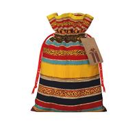 Native American Print Gift Bag with Drawstring Reusable Gift Bag for Party Wedding