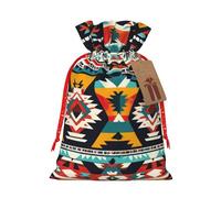 Native American Print Gift Bag with Drawstring Reusable Gift Bag for Party Wedding