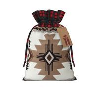 Native American Print Gift Decor Bags Drawstring Reusable Party Favors Pouches Seasonal Celebrations