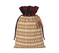 Native American Print Gift Drawstring Bags For Holiday Wedding Seasonal Celebrations Reusable Pouches