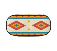 Native American Print Pencil Pouch for Kids Fun Pencil Case Pouch for Girls Large Pen Case with Zipper, Portable Pencil Bag Holder for School Sudent Teacher Stationery