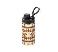 Native American Print Print 12 Oz Insulated Double Walled Stainless Steel Metal Water Bottle for Cold Hot Drink