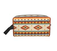 Native American Print Printed Travel Storage Pouch, Double Sided Large Bag for Clothes and Personal Accessories