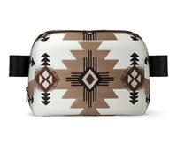 Native American Print Square Bumbag Fanny Pack for Men Women Adjustable Belt Bag Waterproof Cross Body Bag Chest Bag