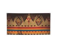 Native American Printed Banners Personalized Party Banner Photo Text Background Banner Wall Banner for Halloween Party Home Decorations or Backdrops