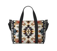 Native American Printed Travel Bag Duffle Bag for Men Women, Large Water Resistant Gym Bag Weekend Holdall Bag with Shoulder Strap