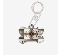 Native American Printing Cute Acrylic Dogs Tag Double Side Bone Shap Id Tags with Keychain for Pet Crafts Decorations